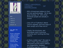 Tablet Screenshot of firstchurchofknowledge.org